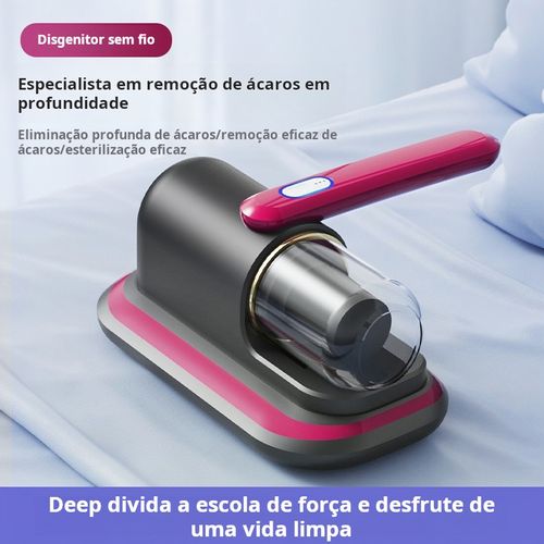 Instrumento alemão de limpeza antiácaros para carregamento doméstico, com alta aspiração, dupla batida, germicida ultravioleta, para remover ácaros, aspirador de pó para camas