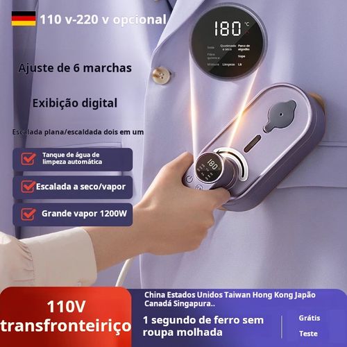 Ferro de vapor mini portátil para roupas, ferro elétrico compacto, porta-malas dobrável para passar roupa