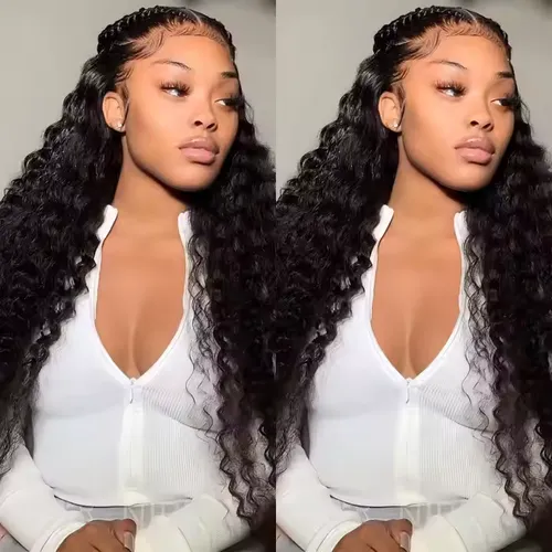 Lace Water Wave Glue-free Human Wig