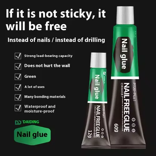 Multifunctional nail-free adhesive for kitchen bathroom wall strong structural glass glue transparent non-porous household sundries