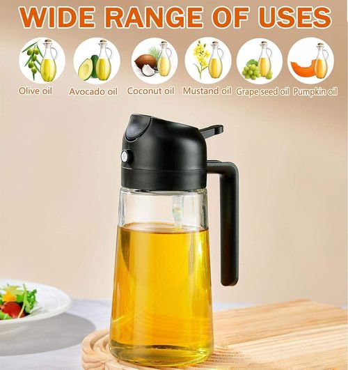 Frasco de óleo de vidro multifuncional de 470 ml