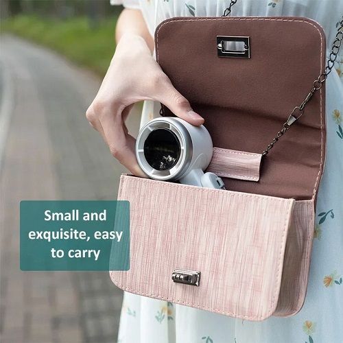 2025 Portable Handheld Fan 4000Mah Rechargeable Battery USB Foldable Turbo Bladeless Small Pocket 5 Gear for Outdoor