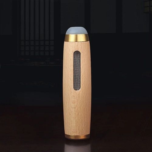 Mini Car Ashtray Walnut Wood Cigarette Holder Case Car Ashtray Anti-smoke Hood for 5.2 and 6.8 and7.8mm Cigarettes Smoking Gadgets