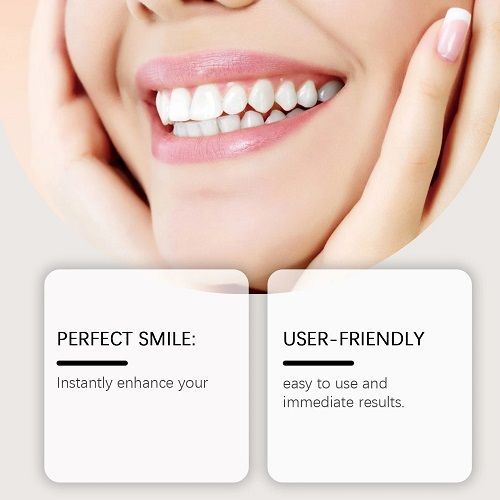 Silicone Denture Set Soft Wearproof Fitting Teeth Repair Missing Restore Bright Smile Upper and Lower False Teeth Dentures Kit