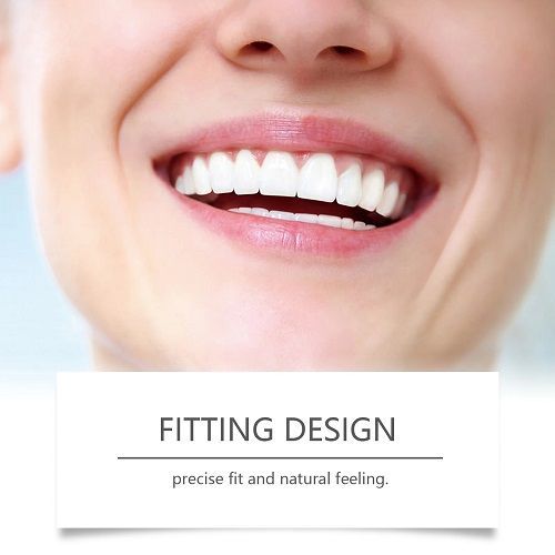 Silicone Denture Set Soft Wearproof Fitting Teeth Repair Missing Restore Bright Smile Upper and Lower False Teeth Dentures Kit
