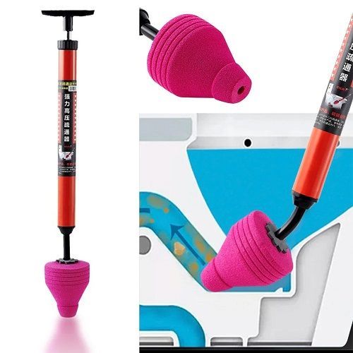 Toilet Plunger Powerful Pneumatic Dredge Equipment Sink Plunger Drain Unblocker for Toilet Floor Drain Sewer Pipe Kitchen Sink