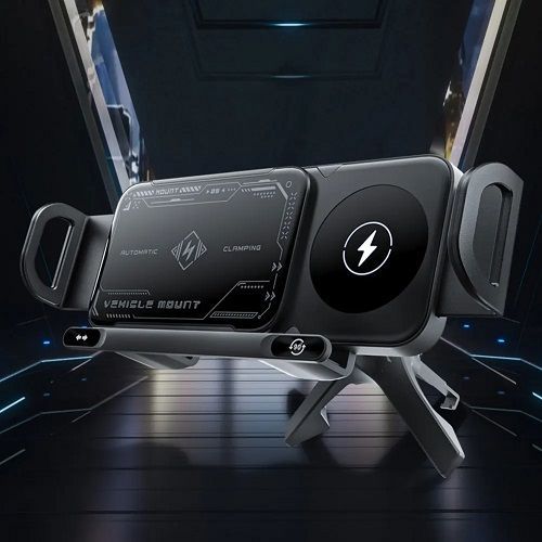 ❤️Dual Coil 15W Fast Wireless Car Charger, 😍Universal Air Vent Phone Mount Holder💋 for Smartphones, Tablets, 🐬and Foldable Phones