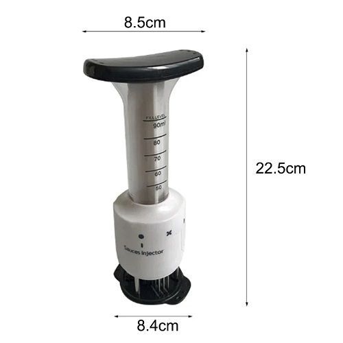 30 Needle Meat Tenderizer Professional Meat Injector Tenderizer Stainless Steel Blade 3OZ Marinade Injector