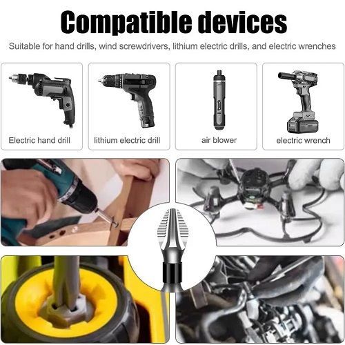 5Pcs Non-Slip High Hardness Bit S2 Strong Magnetic 5A Black Non-Slip Cross Head Electric Drill Electric Screwdriver Bit Set