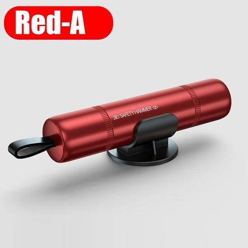 2 in 1 Car Safety Hammer Emergency Glass Breaker Cut the Seat Belt High Hardness Tungsten Steel Rescue Tool Auto Accessories