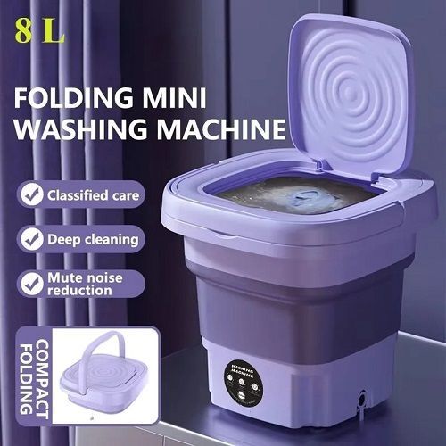 Retractable Folding Small Washing Machine Portable Home Dormitory Fully Automatic Underwear Pantyhose Children'S Washing Machine