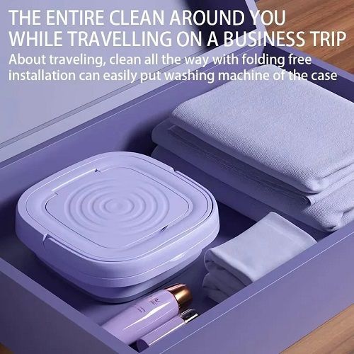 Retractable Folding Small Washing Machine Portable Home Dormitory Fully Automatic Underwear Pantyhose Children'S Washing Machine