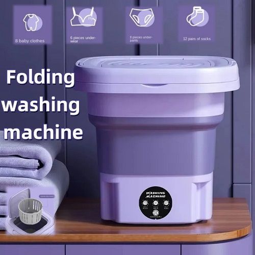 Retractable Folding Small Washing Machine Portable Home Dormitory Fully Automatic Underwear Pantyhose Children'S Washing Machine