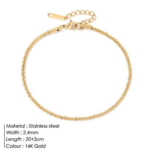 eManco Cauliflower Anklet Bracelet On The Leg Fashion Female Anklets Barefoot For Women Leg Chain Beach Foot Jewelry
