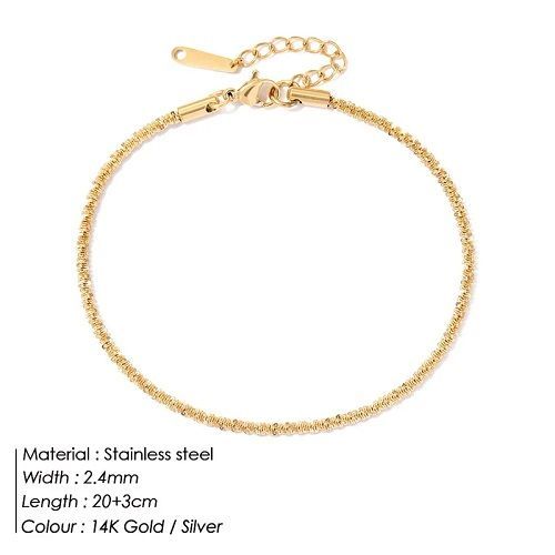 eManco Cauliflower Anklet Bracelet On The Leg Fashion Female Anklets Barefoot For Women Leg Chain Beach Foot Jewelry