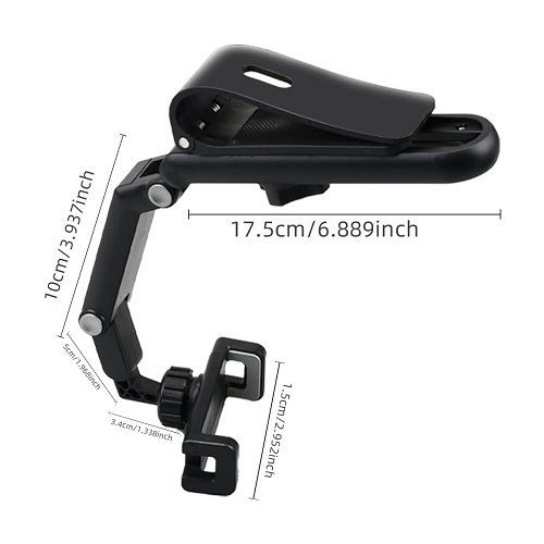 Sun Visor Car Mounted Phone Holder Multi-Angle Adjustment 1080° Sunshade Navigation Support Universal Foldable Car Accessories