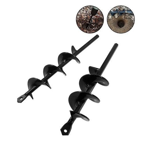 Soil drilling tool, plant planting hole digging tool, accessory for loosening soil drill head