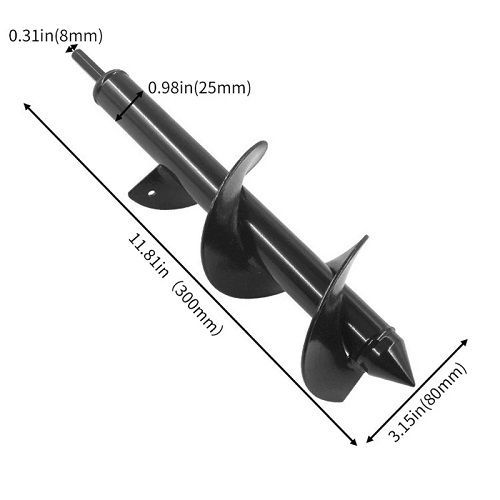 Soil drilling tool, plant planting hole digging tool, accessory for loosening soil drill head