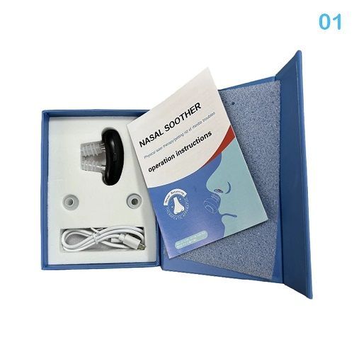 Smart Infrared Light Nose Massage Rhinitis Phototherapy Device Nasopharyngeal Care Laser Itchy Nose Relief Soothing Device