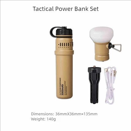 Wellhike Outdoor Tactical Power Bank 5000mAh Camping Light Capsule Portable Camping Light