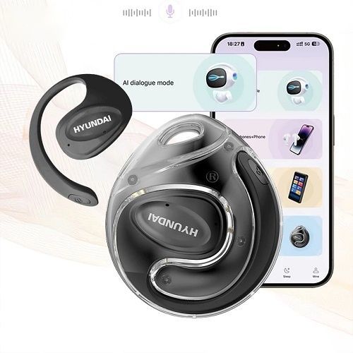 Original HYUNDAI HY-X15 Ultra AI Wireless Earphones Translator With 135 Languages Bluetooth V5.4 Headphones Smart Touch Earbuds