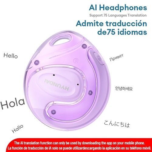 Original HYUNDAI HY-X15 Ultra AI Wireless Earphones Translator With 135 Languages Bluetooth V5.4 Headphones Smart Touch Earbuds