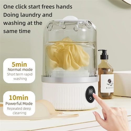 Mini Rechargeable Washing Machine Underwear Travel Portable Small Socks Washing Machine Dehydratable Portable Laundry Bucket