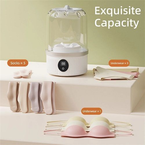 Mini Rechargeable Washing Machine Underwear Travel Portable Small Socks Washing Machine Dehydratable Portable Laundry Bucket