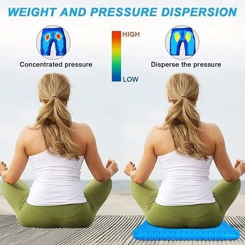Gel Seat Cushion Double Thick Egg Gel Summer Cushion for Pressure Relief Breathable Chair Pad Office Chair Car Seat Soft Cushion
