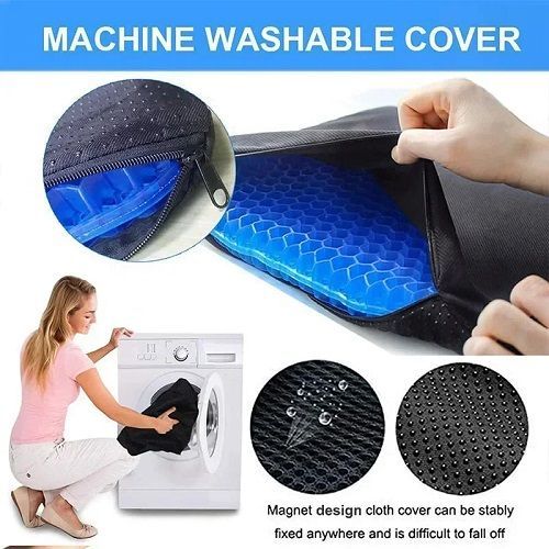 Gel Seat Cushion Double Thick Egg Gel Summer Cushion for Pressure Relief Breathable Chair Pad Office Chair Car Seat Soft Cushion