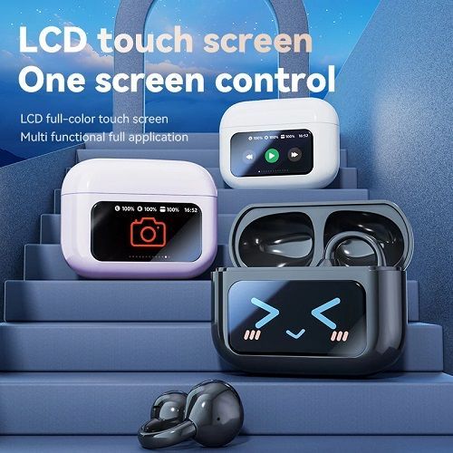 Bone Conduction Wireless Earphones BTV5.4 Touch Control Open Ear Clip Earphones For Sports Running Wireless Earbuds