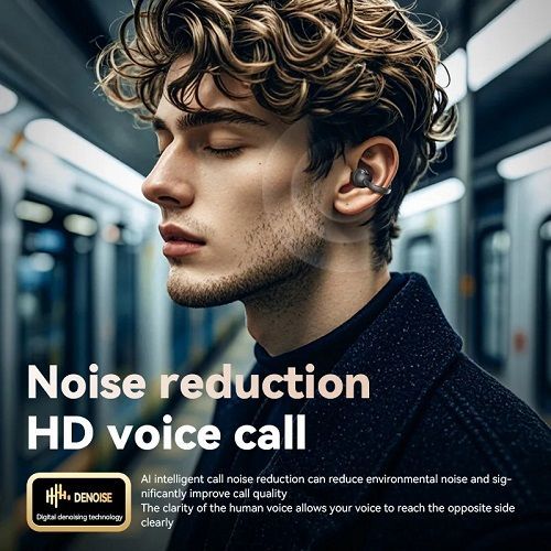 Bone Conduction Wireless Earphones BTV5.4 Touch Control Open Ear Clip Earphones For Sports Running Wireless Earbuds