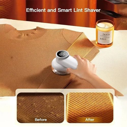 Lint Remover for Clothing Hair Ball Trimmer Digital Display Shaving Device Portable Rechargeable Household Hair Ball Remover