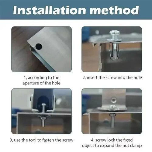 Wholesale Petal Shape Rivet Nut Screw Bolt Kit Expansion Metal Rivetnut Panel License Plate Clamp Lock Jack Nuts Wall Fasteners
