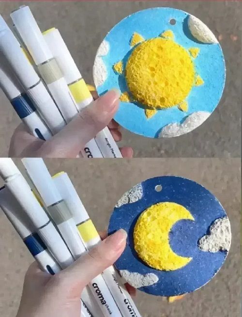 100Pcs 3D Drawing Magic Canvas Sponge Kids DIY Kids Painting Paper 3D Art Drawing Paper for Kids DIY Painting
