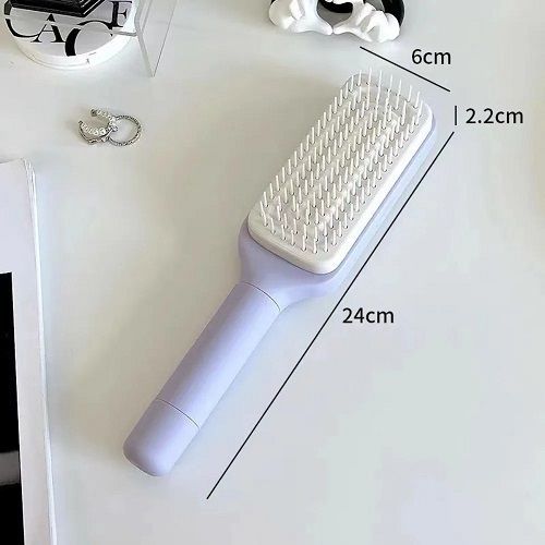 Massage Airbag Comb Straight Hair Comb Rotation Handles Cleaning Hair Loss Anti-Static Hairbrush Self Cleaning Comb for Women