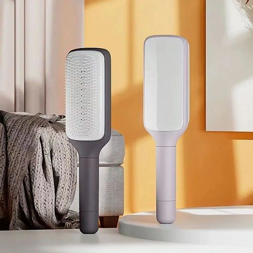 Massage Airbag Comb Straight Hair Comb Rotation Handles Cleaning Hair Loss Anti-Static Hairbrush Self Cleaning Comb for Women