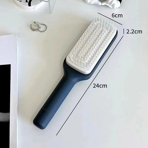 Massage Airbag Comb Straight Hair Comb Rotation Handles Cleaning Hair Loss Anti-Static Hairbrush Self Cleaning Comb for Women