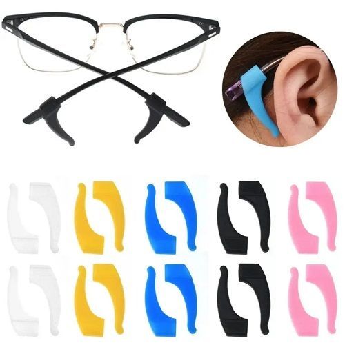 50pcs Anti-slip Silicone Ear Grip Glasses Eyeglasses Leg Ear Hook Stopper Bracket Fastener Accessories Eyewear Holder Temple