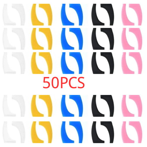 50pcs Anti-slip Silicone Ear Grip Glasses Eyeglasses Leg Ear Hook Stopper Bracket Fastener Accessories Eyewear Holder Temple
