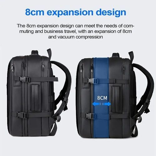 Large-capacity Travel Vacuum Backpack Compression Bag Laptop Backpack Expand Hiking Vacuum Travel Waterproof Backpack