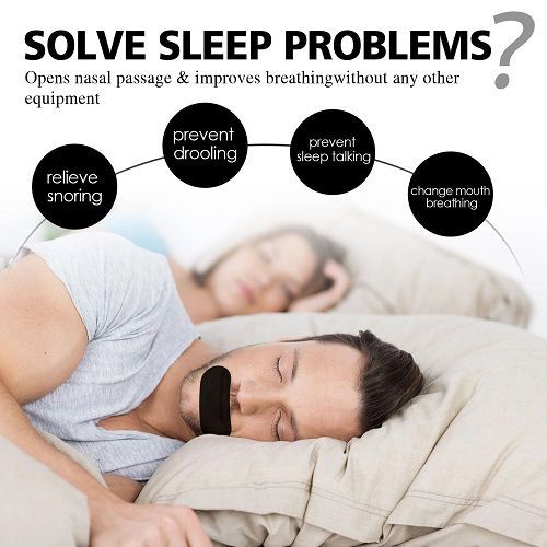 100PCS Stop Snoring Patch Nose Breathing Correction Promoting Better Breath Improve Sleeping Portable Night Sleep Mouth Orthosis Tape