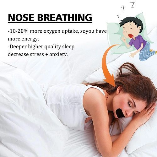 100PCS Stop Snoring Patch Nose Breathing Correction Promoting Better Breath Improve Sleeping Portable Night Sleep Mouth Orthosis Tape