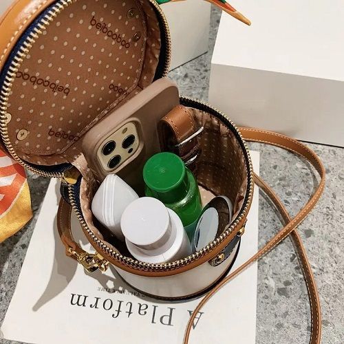 Large Capacity  Pretty Bag Bucket Handbags Women's New Fashion Niche Cylinder Handbag Shoulder Design Portable Messenger Bag