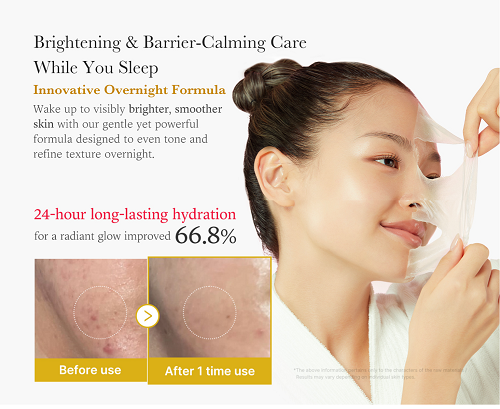 Turmeric VC Collagen Peel Mask for hydrating and moisturizing application Anti-inflammatory Peel mask with brush