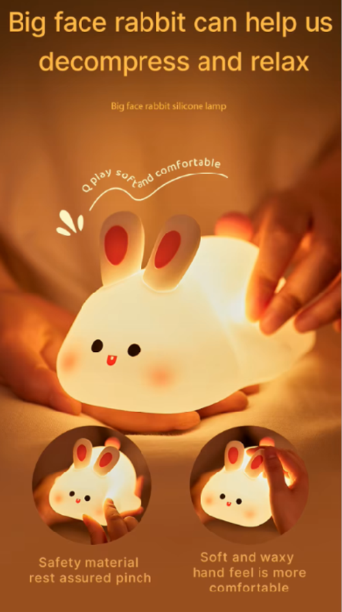 ✨✨Half-Price Sale✨✨ No charging required 🐰 Your Home Deserves This Adorable Rabbit Night Light!🌟✨