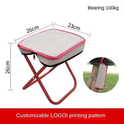 Drawstring carry bag outdoor beach travel folding portable camping chair lightweight aluminium fishing bench