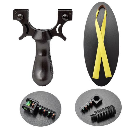 New Laser Horizontal Sight Resin Fast Pressure Slingshot Flat Rubber Bands
