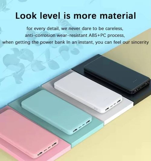 Portable  20,000 mAh mobile phone power bank, ultra-thin, supports fast charging