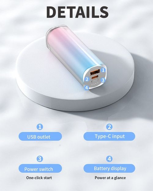 Mini Capsule Power External Battery Rechargeable Portable Power Supply